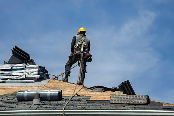 Professional Metal Roofing technician working in Roselle Park, NJ